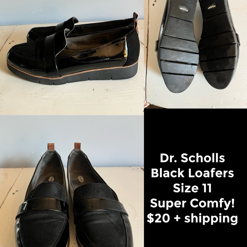 Dr. Scholl's Women’s Black Slip-On Loafers